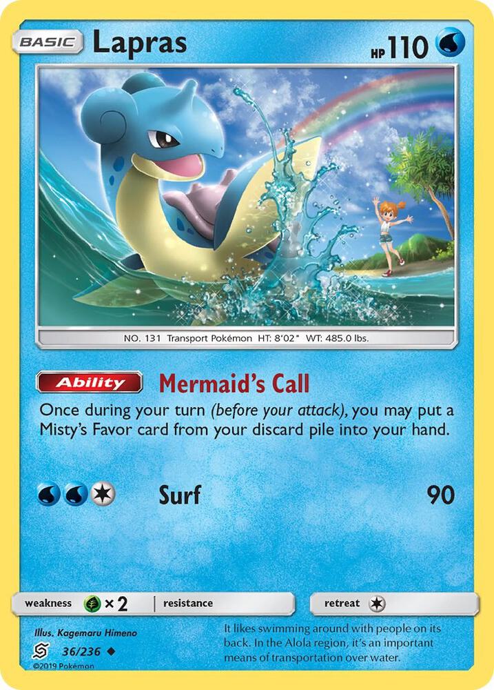 Pokemon - Lapras - SM - Unified Minds (SM11)