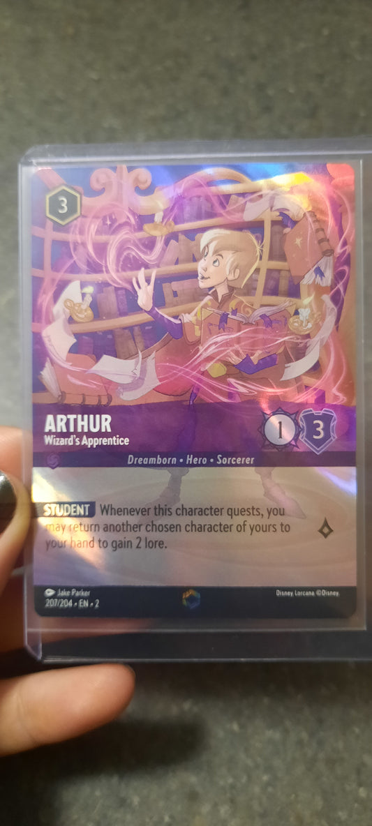 Lorcana - Arthur Wizard's Apprentice Enchanted NM
