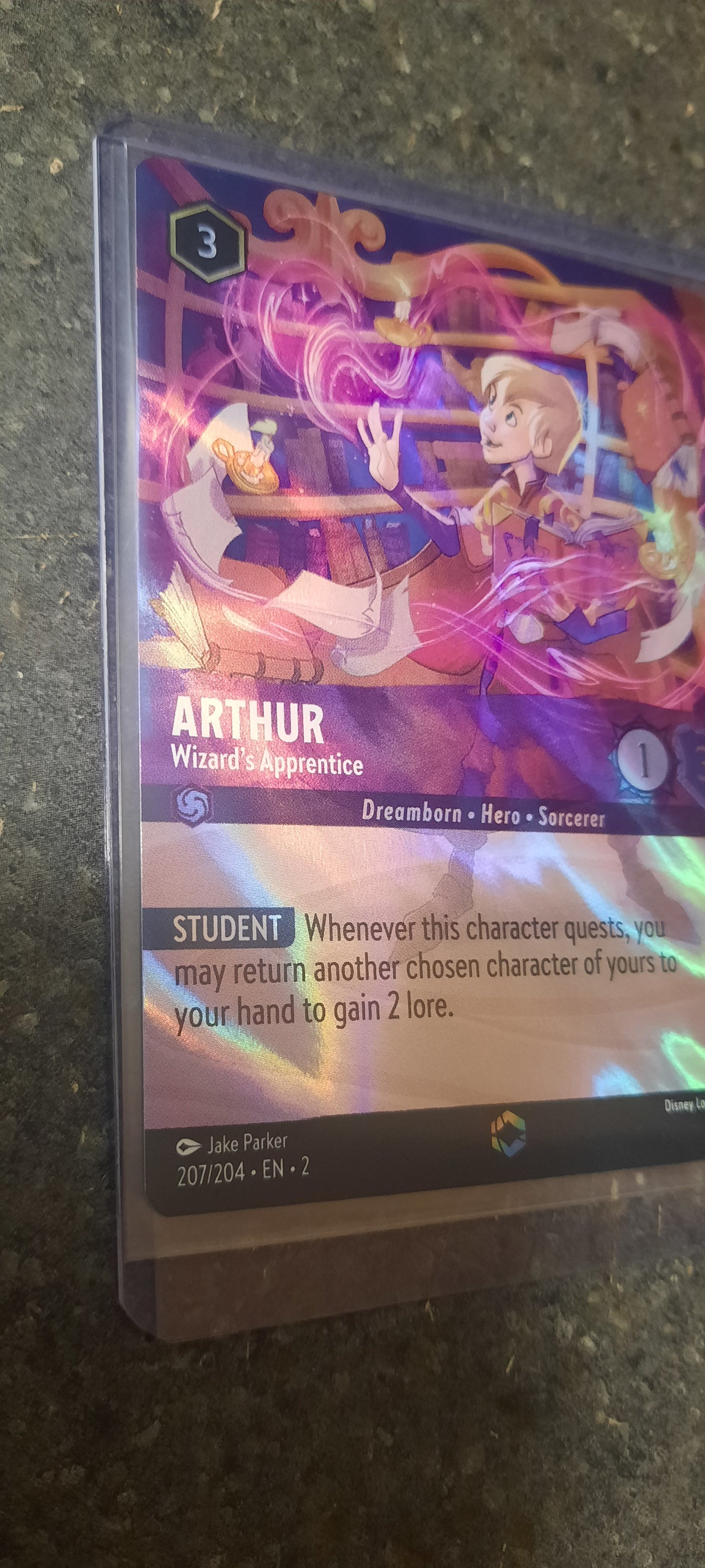 Lorcana - Arthur Wizard's Apprentice Enchanted NM