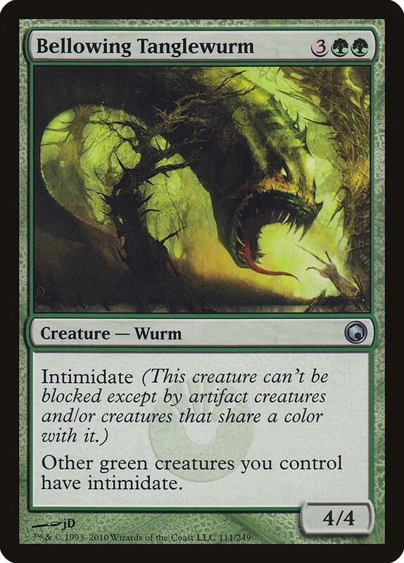 MTG - Bellowing Tanglewurm - Scars of Mirrodin (SOM)