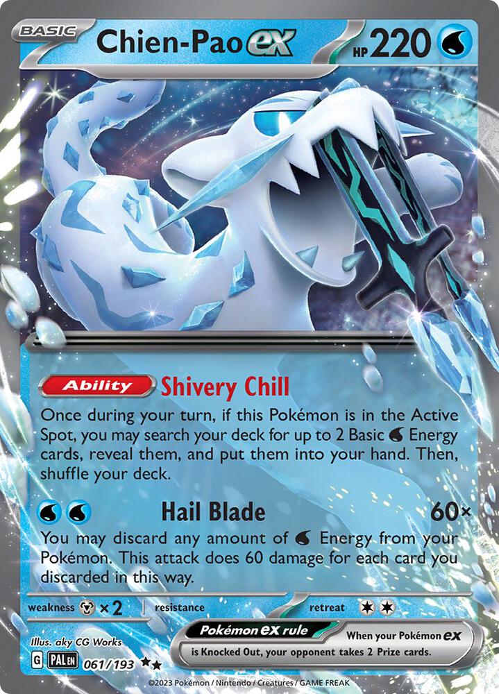 Pokemon - Chien-Pao ex - 061/193 - SV02: Paldea Evolved (PAL)