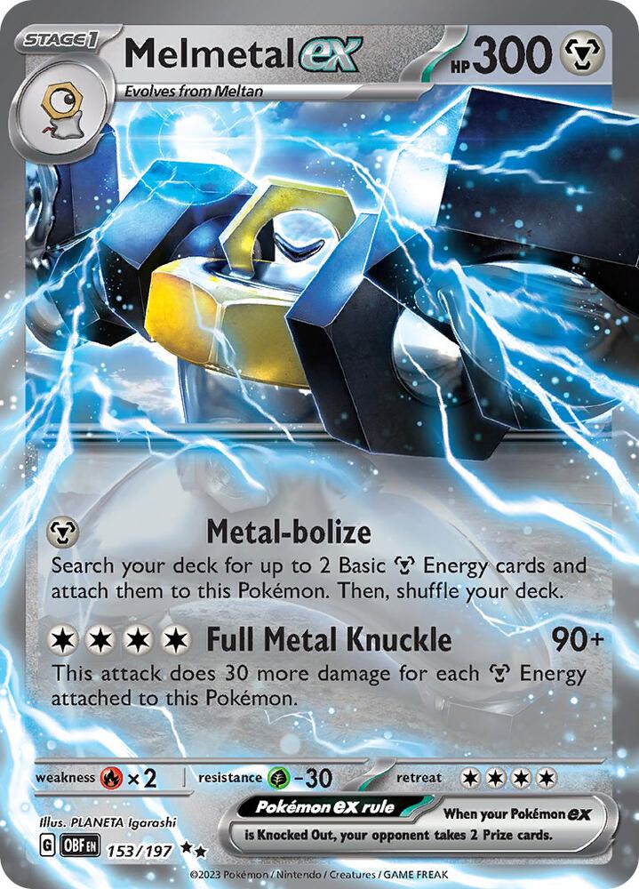 Pokemon - Melmetal ex - SV03: Obsidian Flames (OBF)