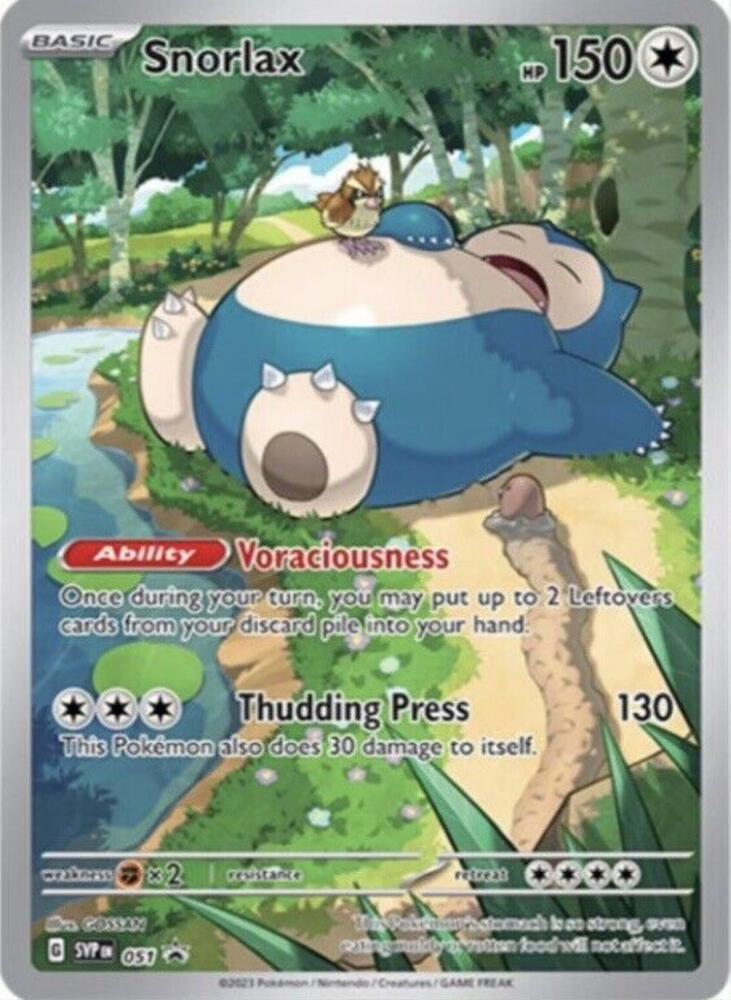 Pokemon - Snorlax - 051 - SV: Scarlet & Violet Promo Cards (SVP) SEALED