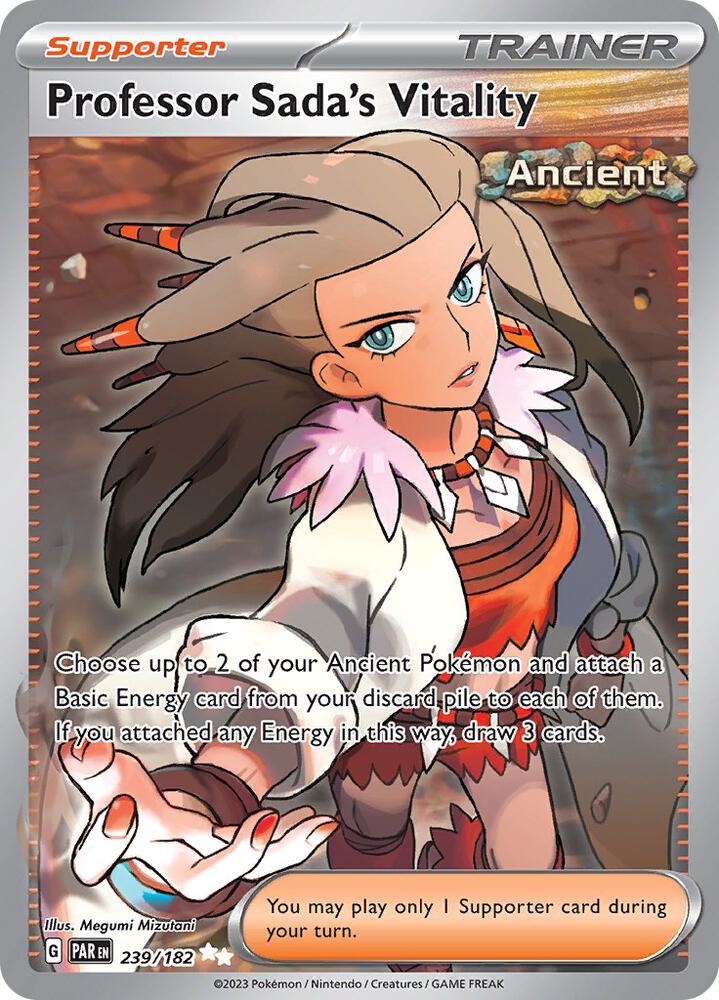 Pokemon - Professor Sada's Vitality - 239/182 - SV04: Paradox Rift (PAR)