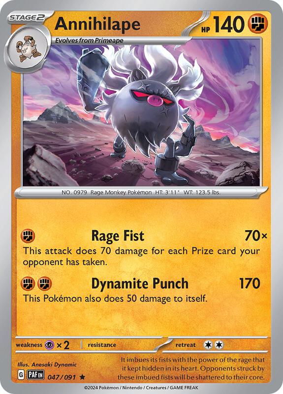 Pokemon - Annihilape - 047/091 - SV: Paldean Fates (PAF) Foil