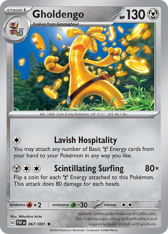 Pokemon - Gholdengo - SV: Paldean Fates (PAF) Reverse Holofoil