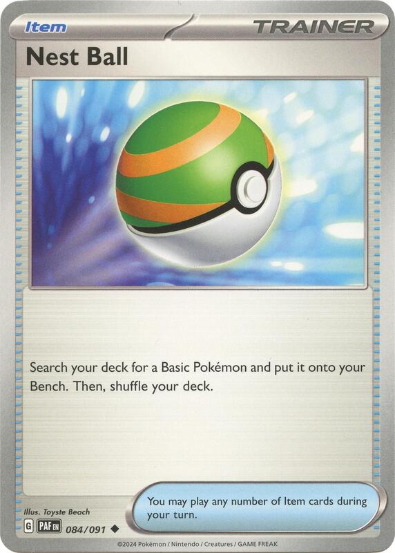 Pokemon - Nest Ball - SV: Paldean Fates (PAF) Reverse Holofoil