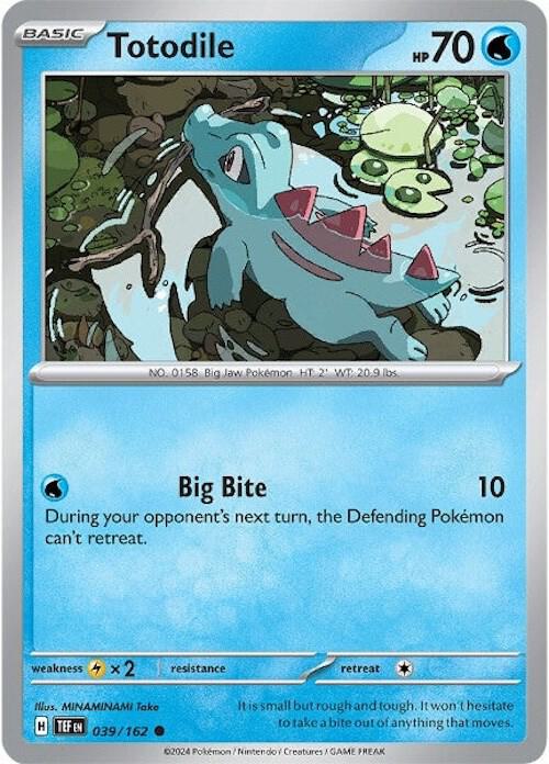 Pokemon - Totodile - SV05: Temporal Forces (TEF) Reverse Holofoil