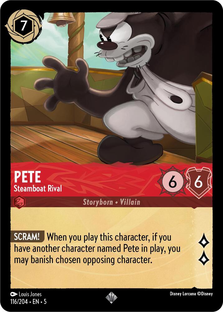 Lorcana - Pete - Steamboat Rival - Shimmering Skies (5)