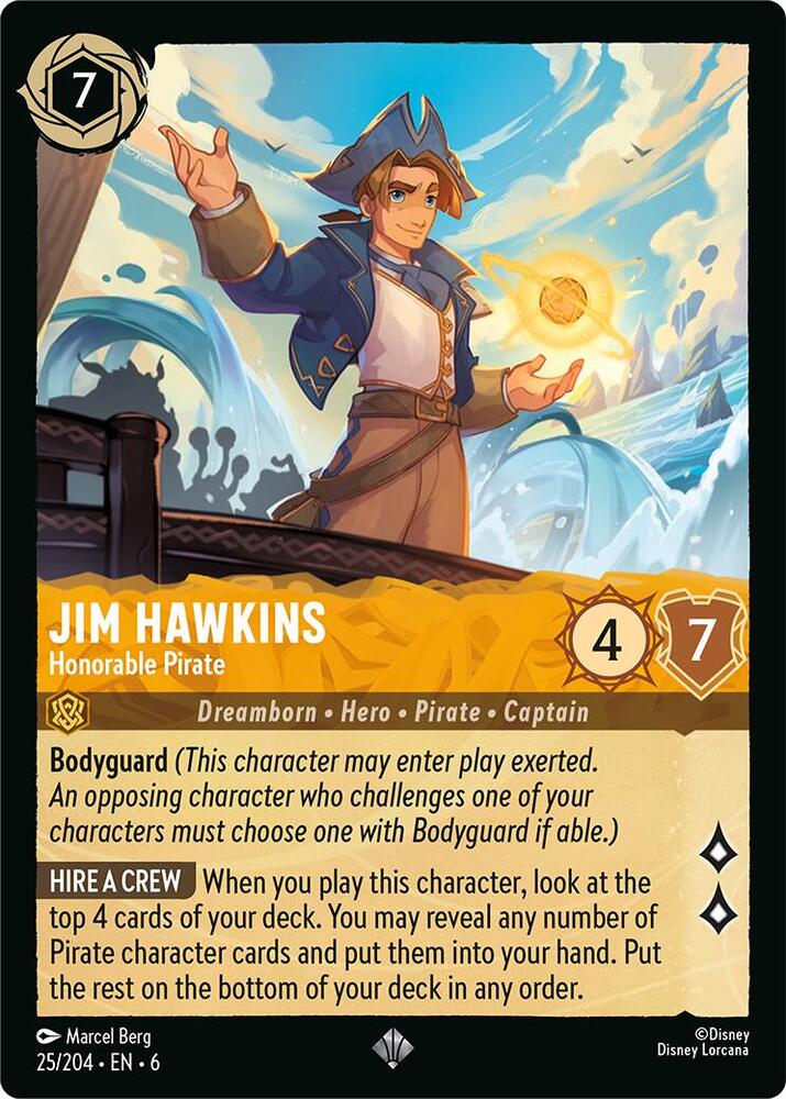 Lorcana - Jim Hawkins - Honorable Pirate - Azurite Sea (6)