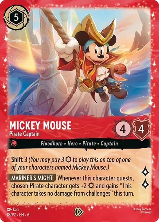 Lorcana - Mickey Mouse - Pirate Captain - Disney Lorcana Promo Cards (DLPC)