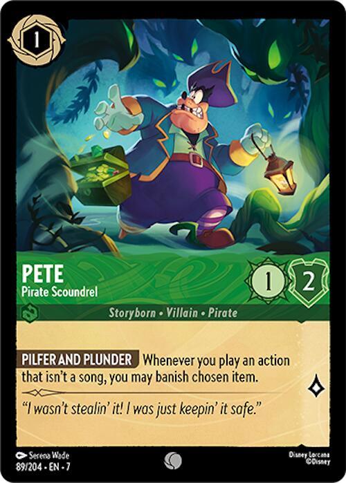 Lorcana - Pete - Pirate Scoundrel - Archazia's Island (7)