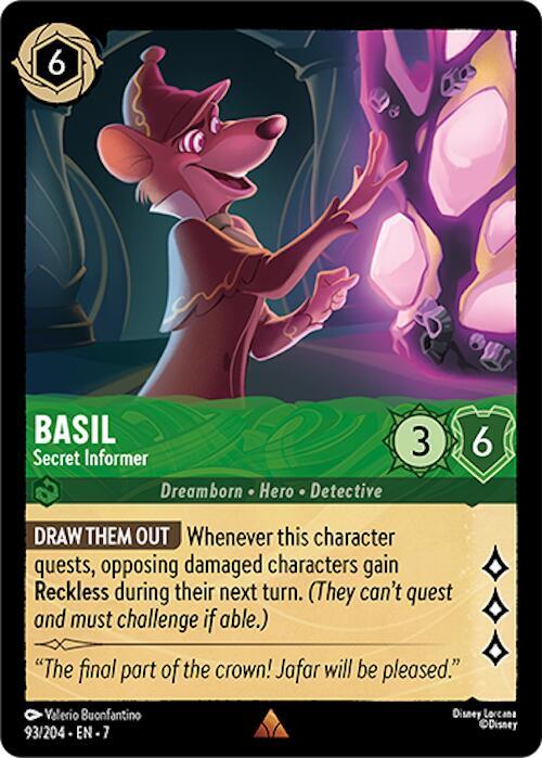 Lorcana - Basil - Secret Informer - Archazia's Island (7)