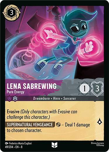 Lorcana - Lena Sabrewing - Pure Energy - Reign of Jafar (8) Cold Foil