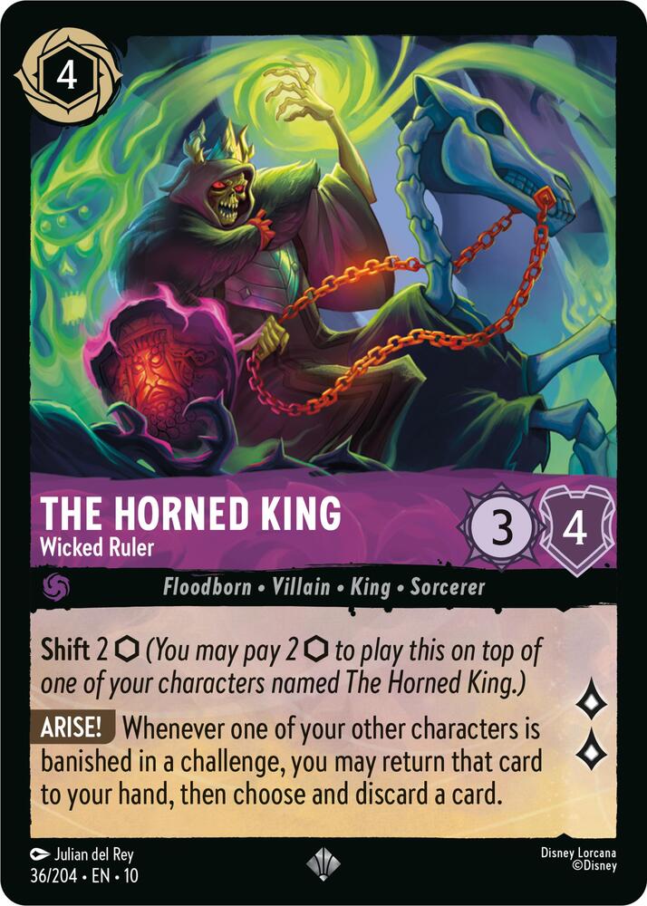 Lorcana - The Horned King - Wicked Ruler - Whispers in the Well (10)