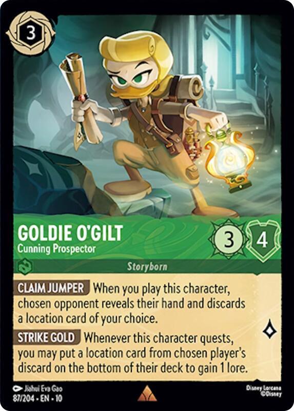 Lorcana - Goldie O'Gilt - Cunning Prospector - Whispers in the Well (10)