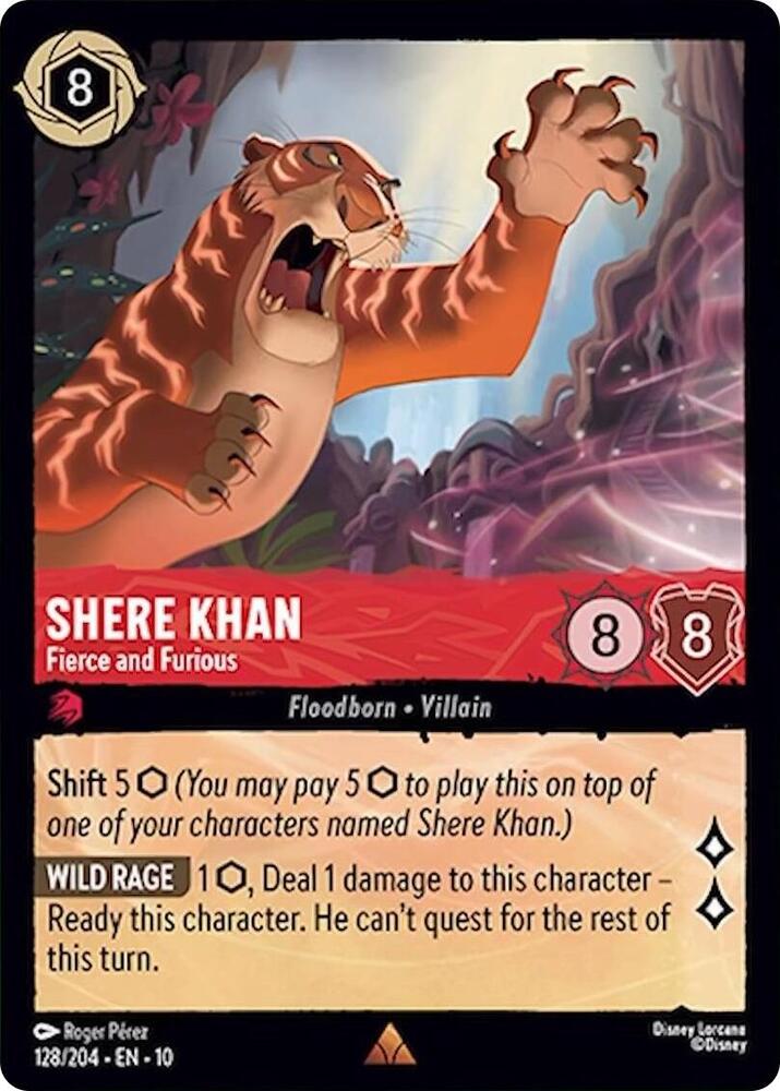 Lorcana - Shere Khan - Fierce and Furious - Whispers in the Well (10)