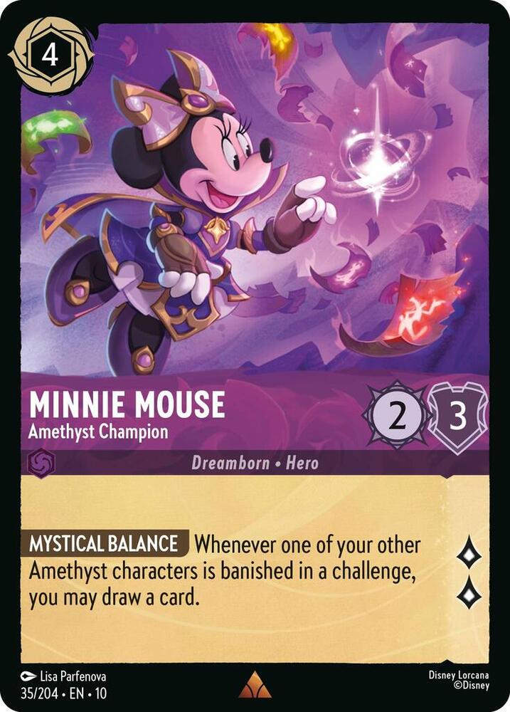 Lorcana - Minnie Mouse - Amethyst Champion - Whispers in the Well (10)