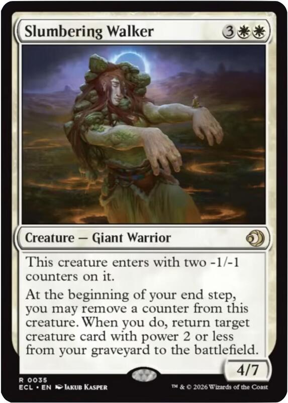 MTG - Slumbering Walker - Lorwyn Eclipsed (ECL) Foil