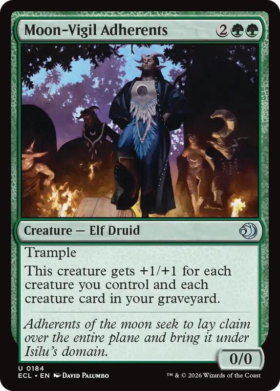 MTG - Moon-Vigil Adherents - Lorwyn Eclipsed (ECL)