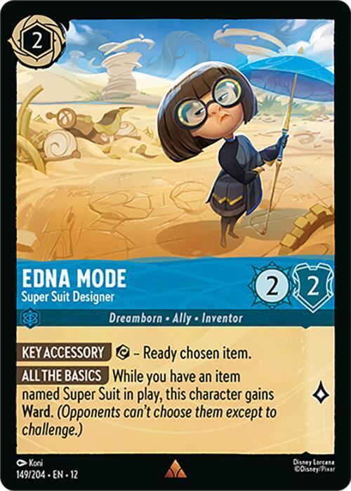 Lorcana - Edna Mode - Super Suit Designer - Wilds Unknown (12)