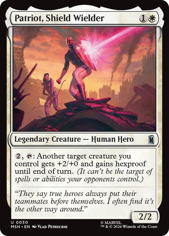MTG - Patriot, Shield Wielder - Marvel Super Heroes (MSH)