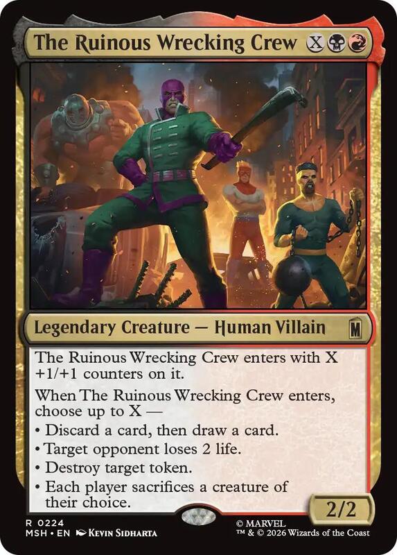 MTG - The Ruinous Wrecking Crew - Marvel Super Heroes (MSH)