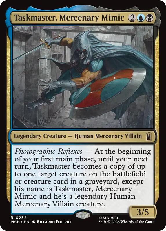 MTG - Taskmaster, Mercenary Mimic - Marvel Super Heroes (MSH)