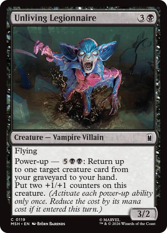 MTG - Unliving Legionnaire - Marvel Super Heroes (MSH)