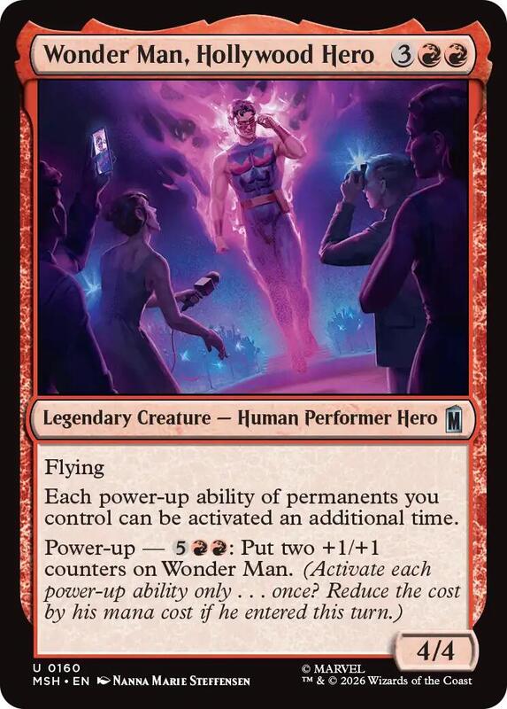 MTG - Wonder Man, Hollywood Hero - Marvel Super Heroes (MSH)