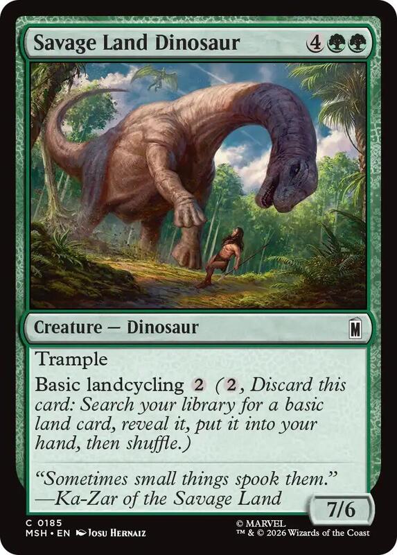 MTG - Savage Land Dinosaur - Marvel Super Heroes (MSH)