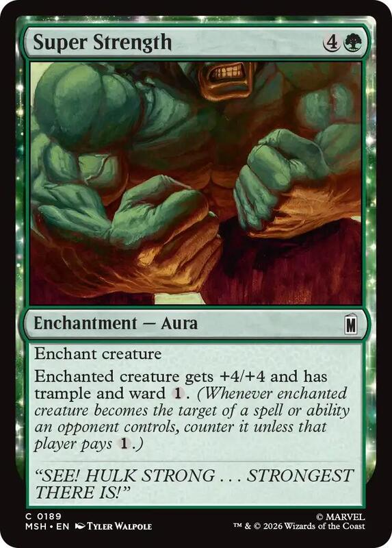 MTG - Super Strength - Marvel Super Heroes (MSH)
