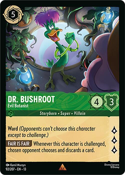 Lorcana - Dr. Bushroot - Evil Botanist - Attack of the Vine! (13)