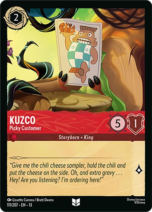 Lorcana - Kuzco - Picky Customer - Attack of the Vine! (13)