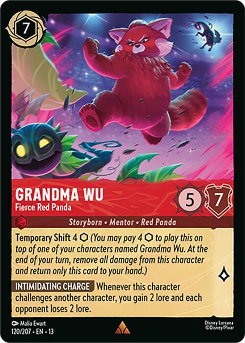 Lorcana - Grandma Wu - Fierce Red Panda - Attack of the Vine! (13)
