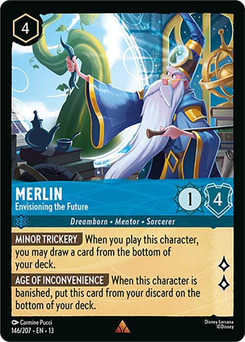 Lorcana - Merlin - Envisioning the Future - Attack of the Vine! (13) Cold Foil