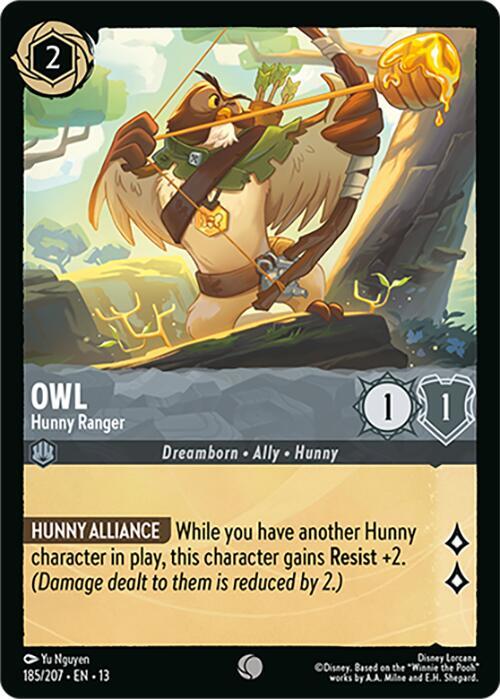 Lorcana - Owl - Hunny Ranger - Attack of the Vine! (13)