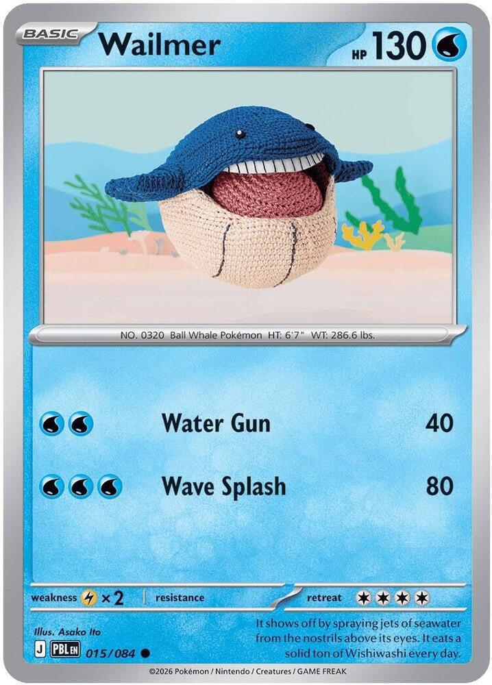 Pokemon - Wailmer - ME05: Pitch Black (PBL) REVERSE HOLOFOIL