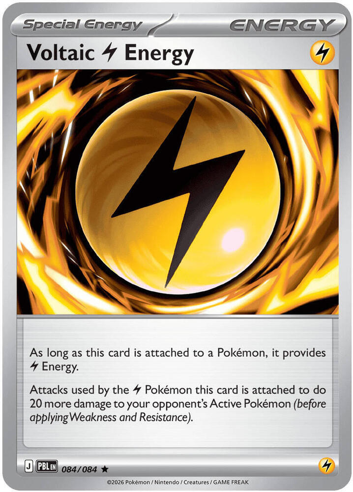 Pokemon - Voltaic Lightning Energy - ME05: Pitch Black (PBL) Reverse Holofoil