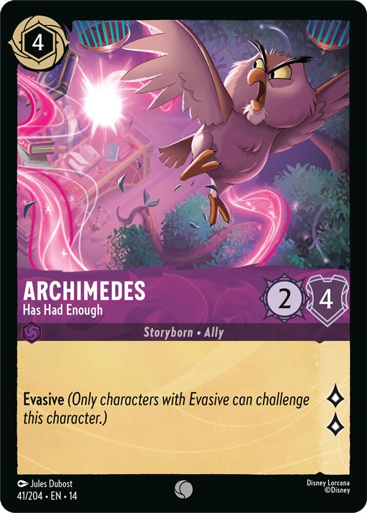 Lorcana - Archimedes - Has Had Enough - Hyperia City (14)