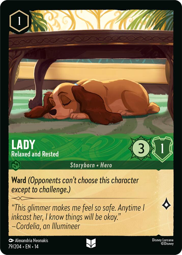 Lorcana - Lady - Relaxed and Rested - Hyperia City (14)