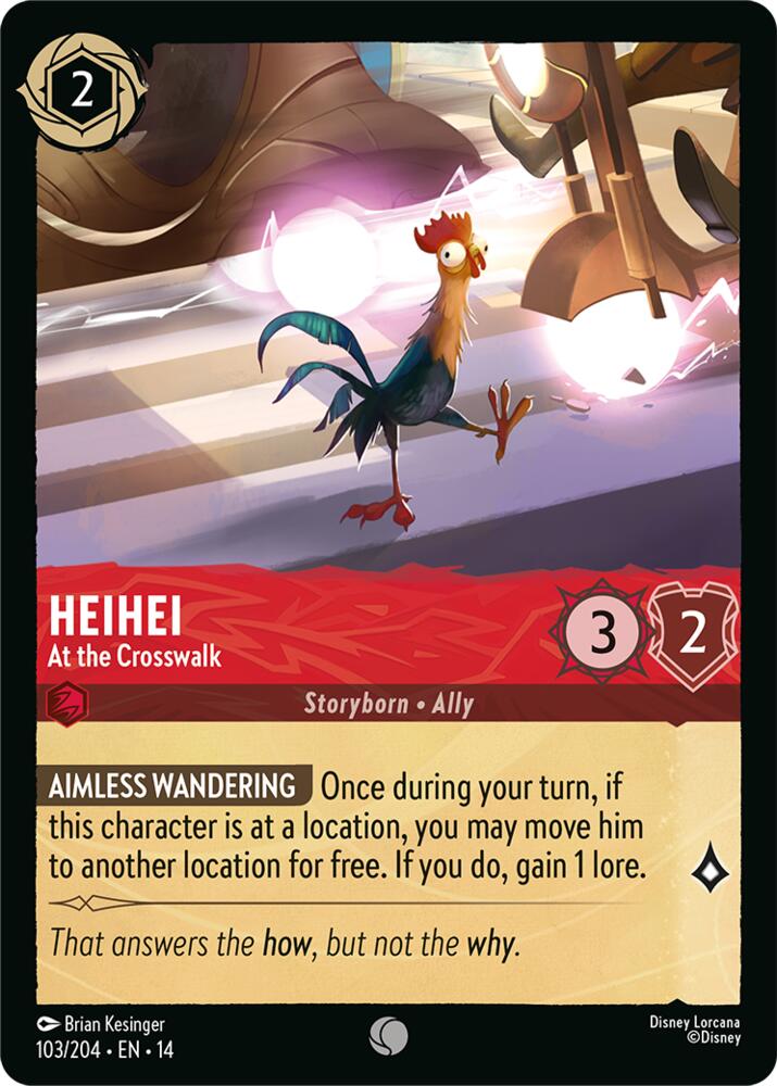 Lorcana - Heihei - At the Crosswalk - Hyperia City (14)