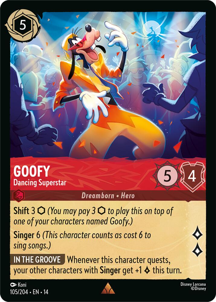 Lorcana - Goofy - Dancing Superstar - Hyperia City (14)