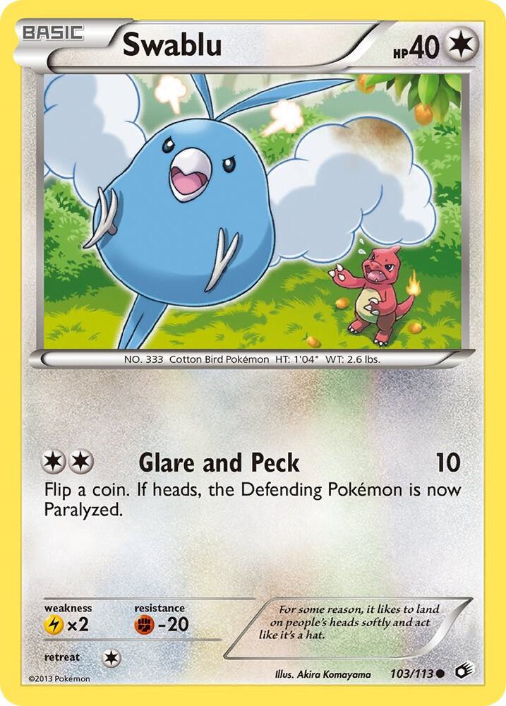 Pokemon - Swablu - Legendary Treasures (LTR)
