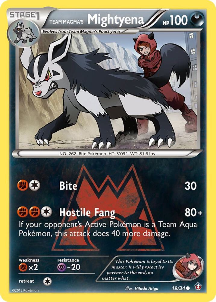 Pokemon - Team Magma's Mightyena - Double Crisis (DCR)