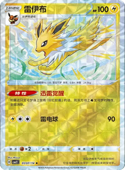 Pokemon - Jolteon (Rotary Pattern) (CN) Gem 2 #0307