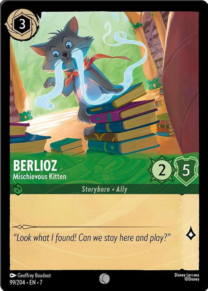 Lorcana - Berlioz - Mischievous Kitten - Archazia's Island (7)