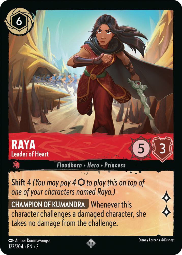 Lorcana - Raya - Leader of Heart - Rise of the Floodborn (2)