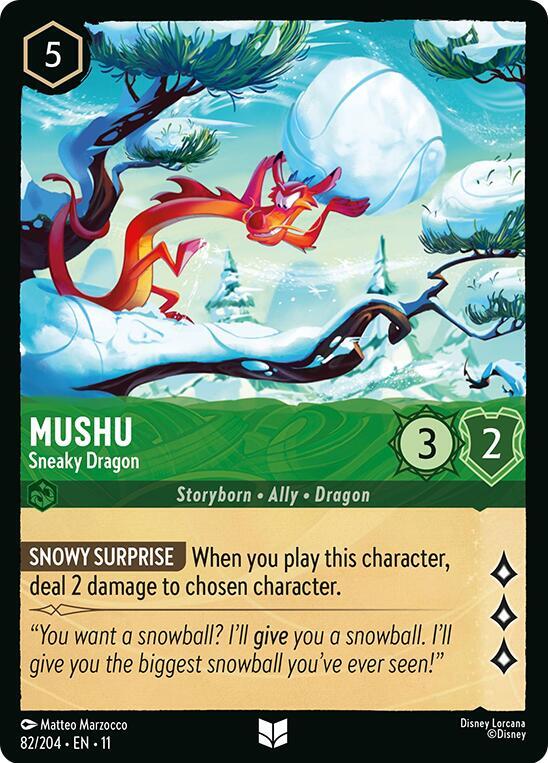 Lorcana - Mushu - Sneaky Dragon - Winterspell (11)