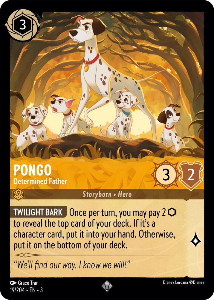 Lorcana - Pongo - Determined Father - Into the Inklands (3)